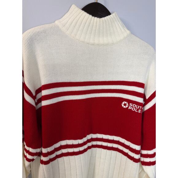 Vintage 2000's Y2K SouthPole High Neck Knit Sweater Relax Men's L Streetwear - Picture 4 of 12